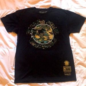 NBA Golden State Warriors camo t-shirt by Mitchell and Ness.